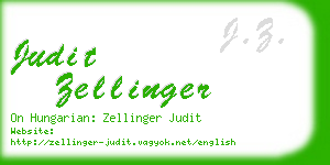 judit zellinger business card